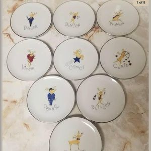 POTTERY BARN REINDEER COASTERS